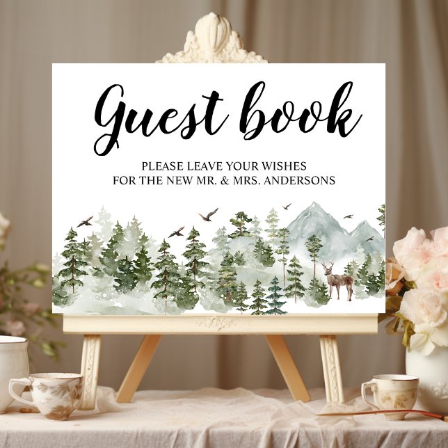 Watercolor Forest | Trees And Deer Poster (Creator Uploaded)