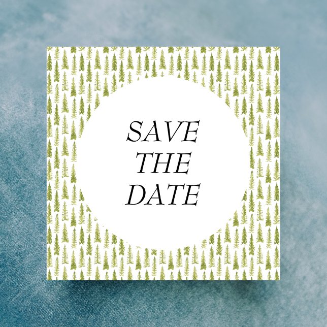 Watercolor Forest Wedding  Save The Date (Creator Uploaded)