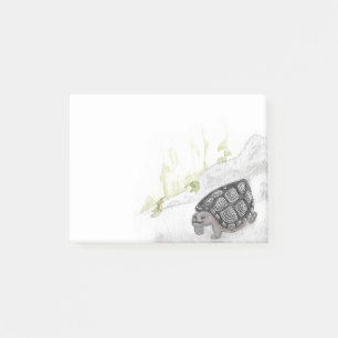 Watercolor Forest Woodland Turtle Post-it Notes
