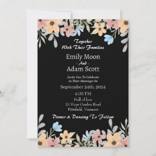  Watercolor Formal elegant sage  Invitation