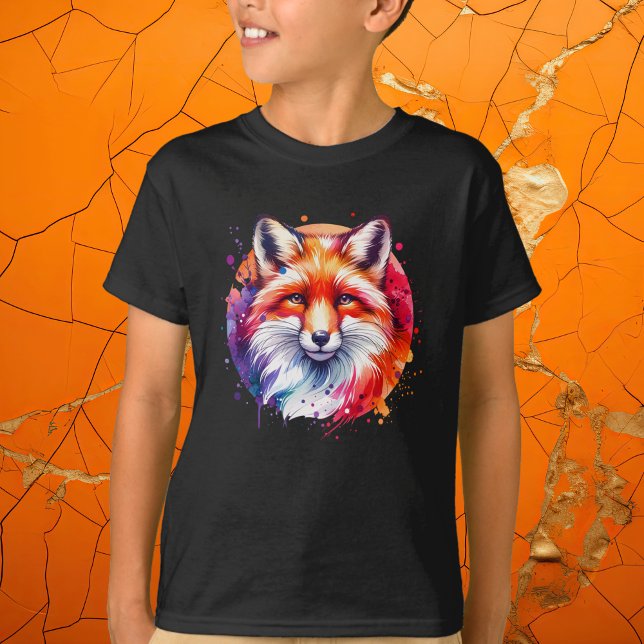 Watercolor Fox Illustration T-Shirt (Creator Uploaded)