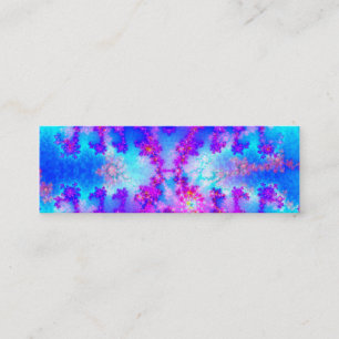 Watercolor Fractal Bookmark Mini Business Card