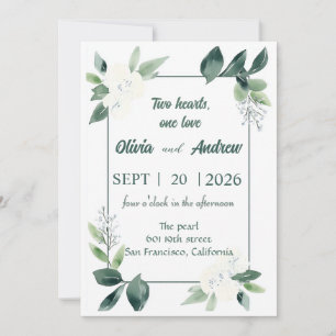  watercolor frame invitation