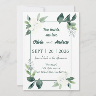 watercolor frame invitation