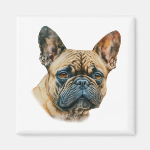 Watercolor French Bulldog Magnet