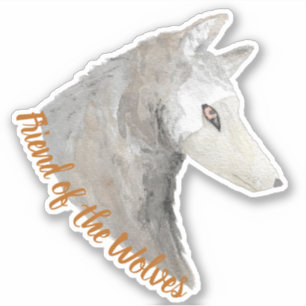 Watercolor Friend of the Wolves