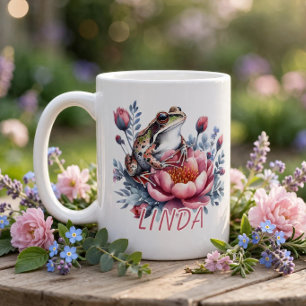 Watercolor Frog Personalised Coffee Mug