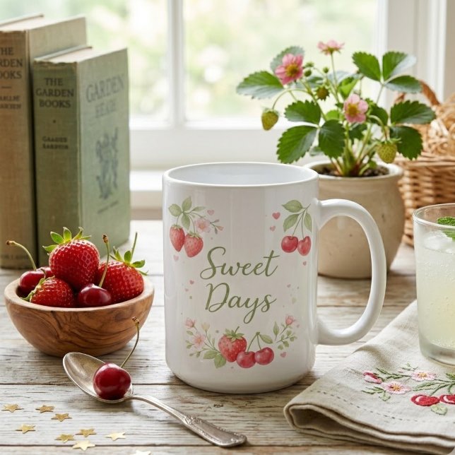Watercolor Fruit Aesthetic Coffee Mug (Creator Uploaded)