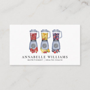Watercolor Fruit Dietician Nutritionist Business Card