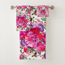 Watercolor Fuchsia Blooms