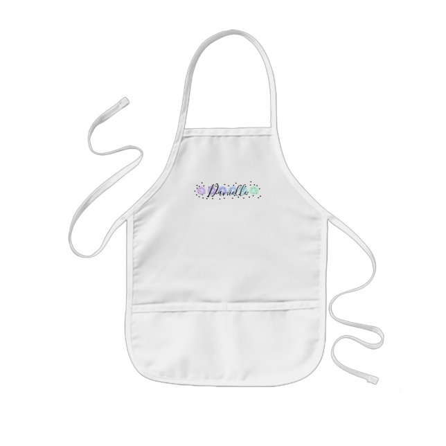 Watercolor Funfetti Kids Apron (Front)