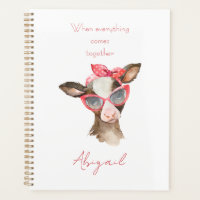 Watercolor Funny Cow Custom