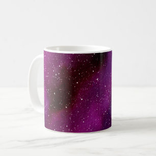 Watercolor Galaxies purple pink Coffee Mug