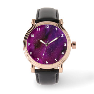 Watercolor Galaxies purple pink  Watch