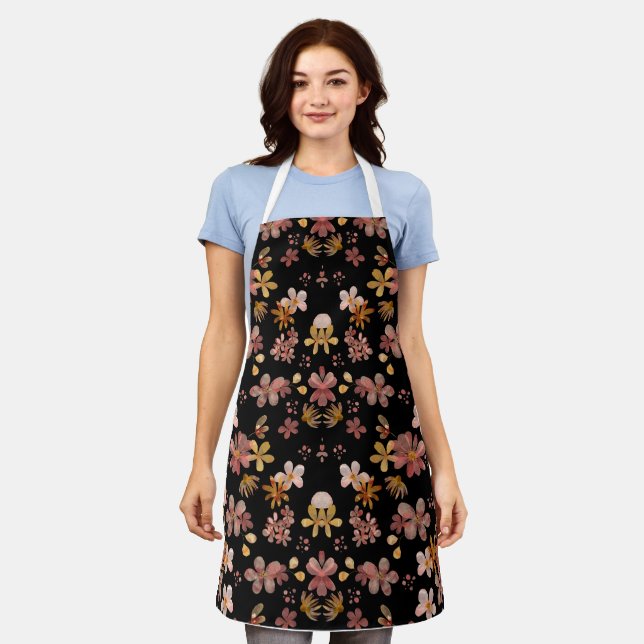 Watercolor Garden Apron (Worn)