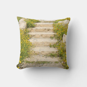 Watercolor garden cushion
