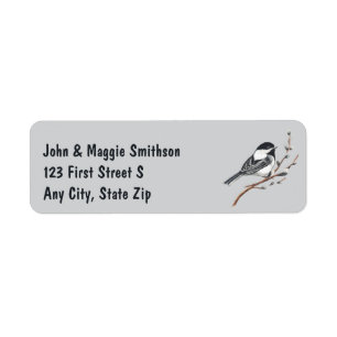 Watercolor Garden Sparrow Nature Bird Address