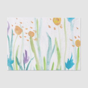 Watercolor Garden Tissue Paper