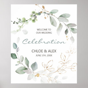 Watercolor Garden Wedding Poster