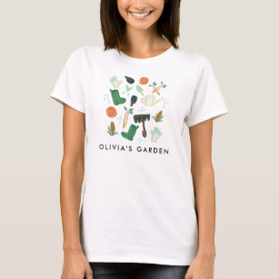 Watercolor Gardening Personalised T-Shirt