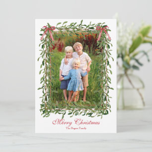 Watercolor Garland Christmas Card