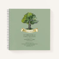 Watercolor Genealogy Tree Family Reunion Guest
