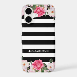 Watercolor Gentle Pink White Roses Illustration