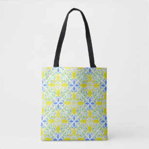 Watercolor Geo _ Citrus Tote Bag