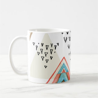 Watercolor Geometric Seamless: Tribal Style. Coffee Mug
