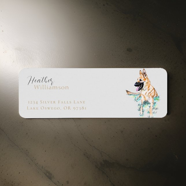 Watercolor German Shepherd Malinois Dog (Creator Uploaded)