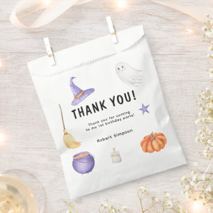 Watercolor Ghost kids First birthday party Favour Bags