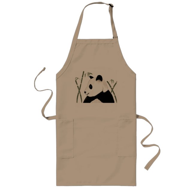 Watercolor Giant Panda Apron (Front)