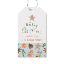 Watercolor Gingerbread and Bells