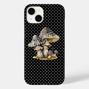 Watercolor Gingham Mushroom Garden  Case-Mate iPhone 14 Case