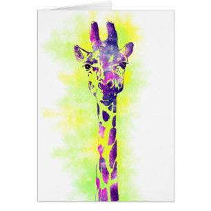 Watercolor Giraffe 2