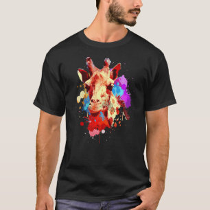 Watercolor Giraffe For Men Women Giraffe 1 T-Shirt