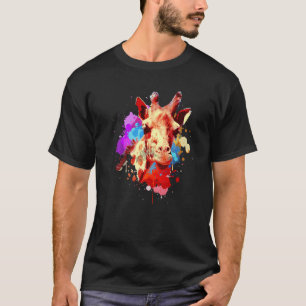 Watercolor Giraffe For Men Women Giraffe T-Shirt