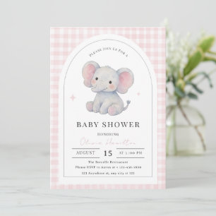 Watercolor Girl Baby Shower Arch Invite