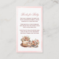 Watercolor Girl Books for Baby Shower Enclosure