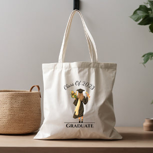 Watercolor Girl Graduate 1 Tote Bag