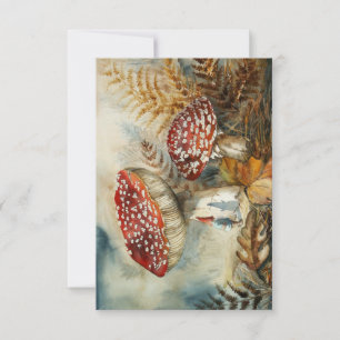 watercolor gnome RSVP card