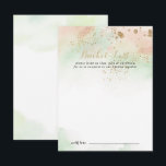 Watercolor Gold Confetti Wedding Bucket List Cards<br><div class="desc">These watercolor gold confetti wedding bucket list cards are the perfect activity for a rustic wedding reception or bridal shower. The design features a watercolor pink,  green and white background with gold glitter confetti splash.

Change the wording to suit any life event. Bucket list sign is sold separately.</div>