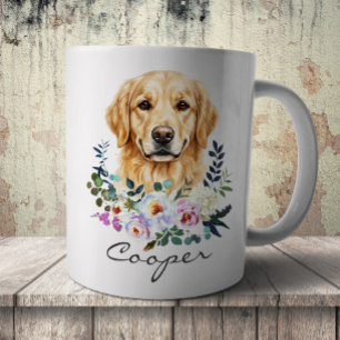 Watercolor Golden Retriever Coffee Mug
