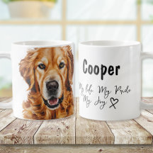Watercolor Golden Retriever Dog's Name