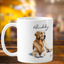 Watercolor  Golden Retriever  Personalise