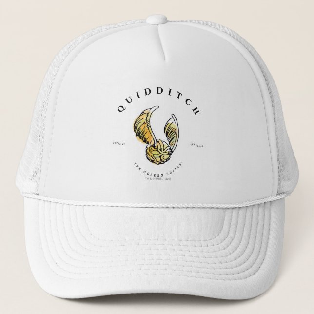 Watercolor Golden Snitch Trucker Hat (Front)