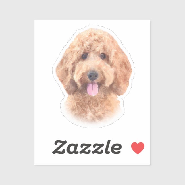 Watercolor Goldendoodle (Sheet)