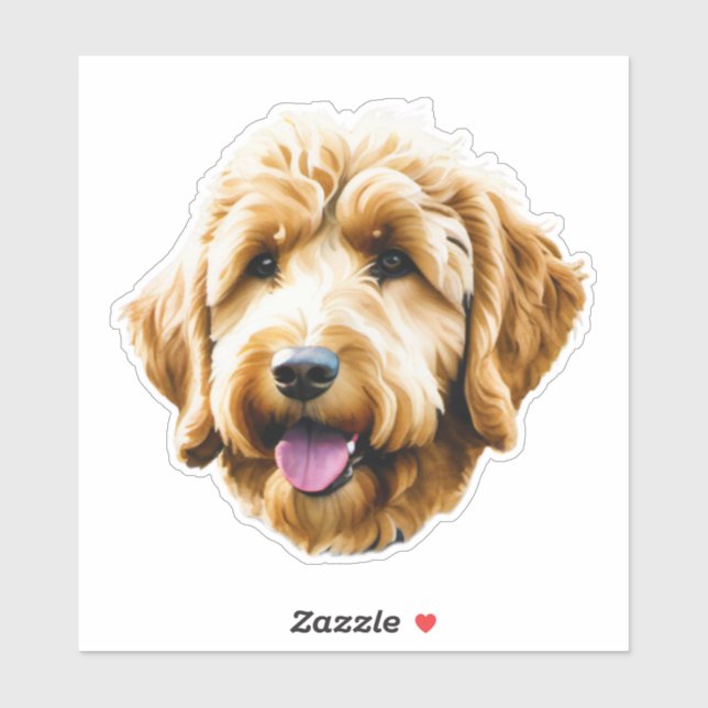 Watercolor Goldendoodle  (Sheet)
