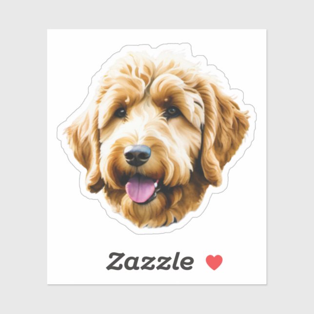 Watercolor Goldendoodle (Sheet)
