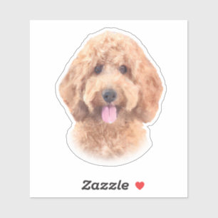 Watercolor Goldendoodle